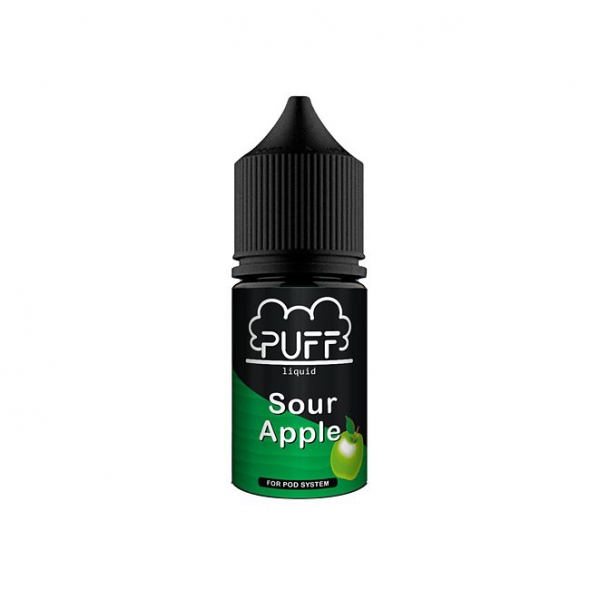 Купить Puff Salt - Sour Apple (Кислое яблоко) 30мл, 20 мг/мл